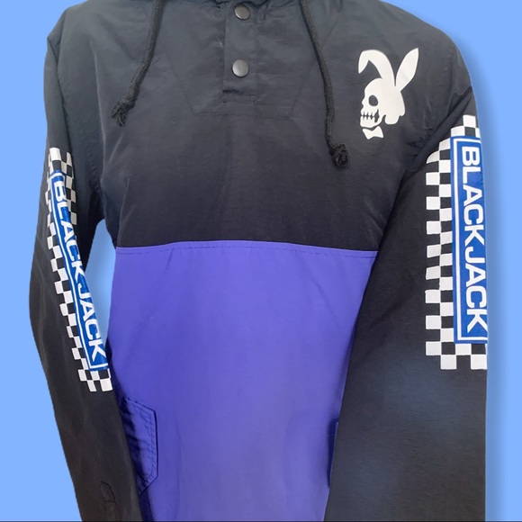 SOLD on Depop 💣 Darklight Blackjack Windbreaker - Picture 2 of 4